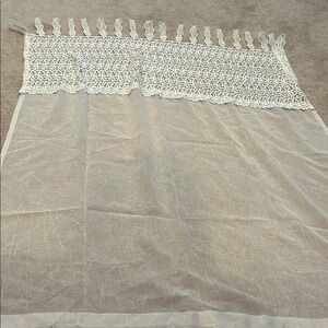 Sheer lace curtains (2)